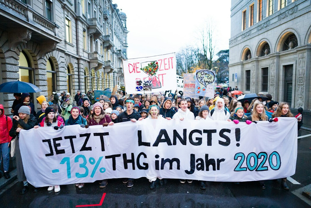 protest in zurich