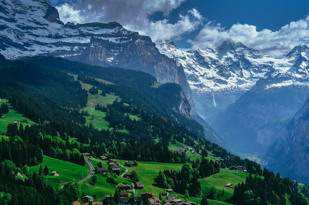 swiss alps landscape