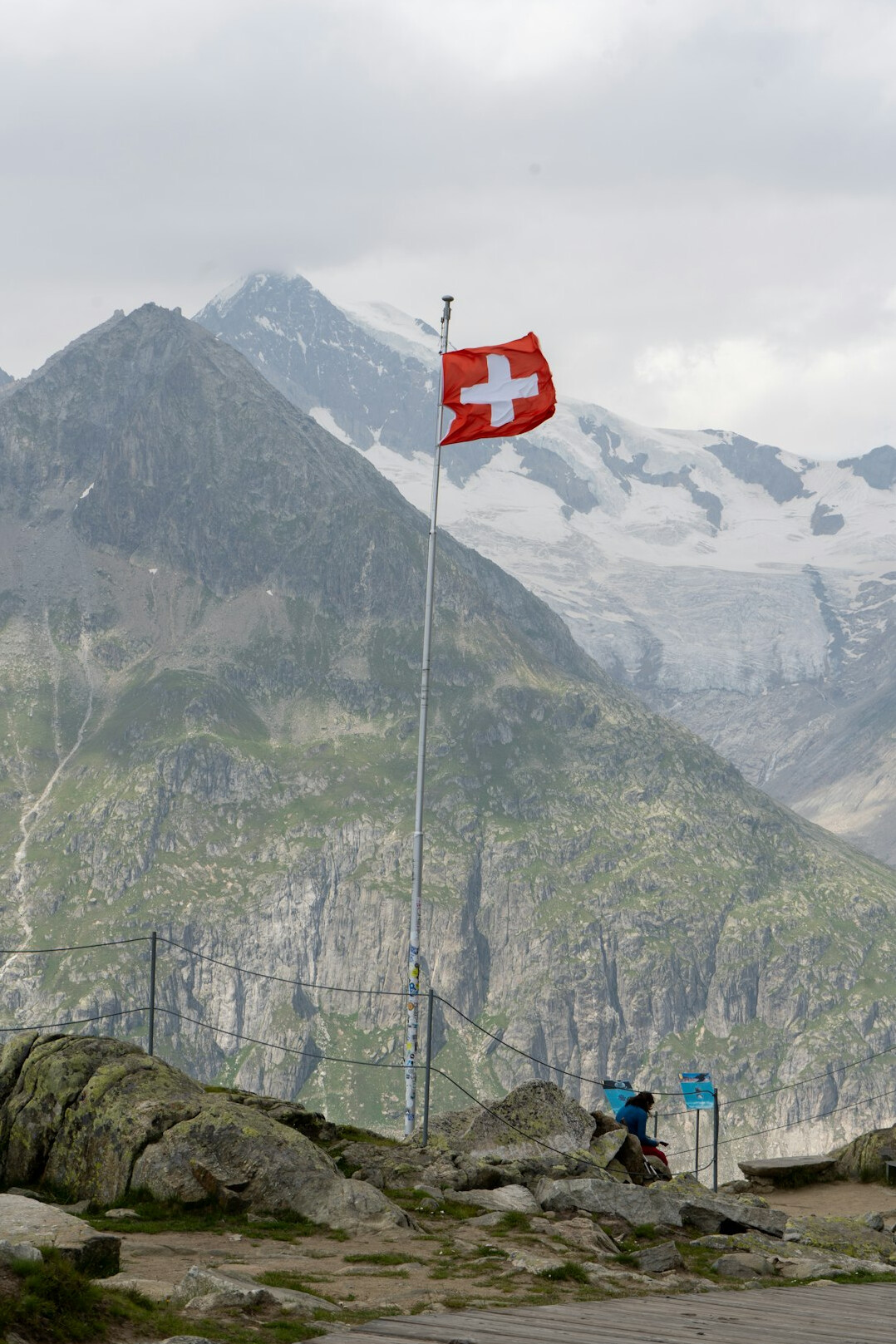 swiss flag waving